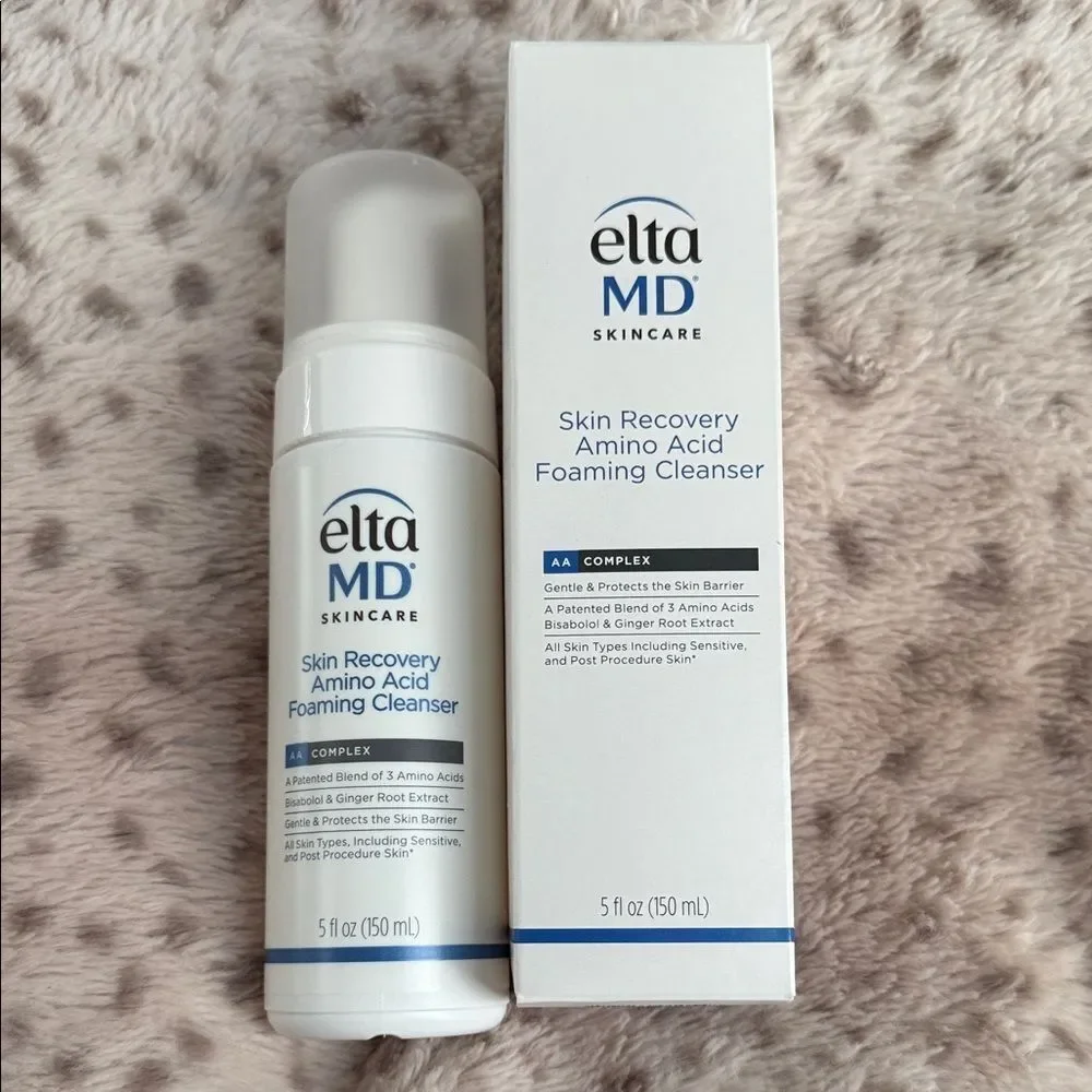EltaMD Skin Recovery Amino Acid Foaming Cleanser - White and Blue